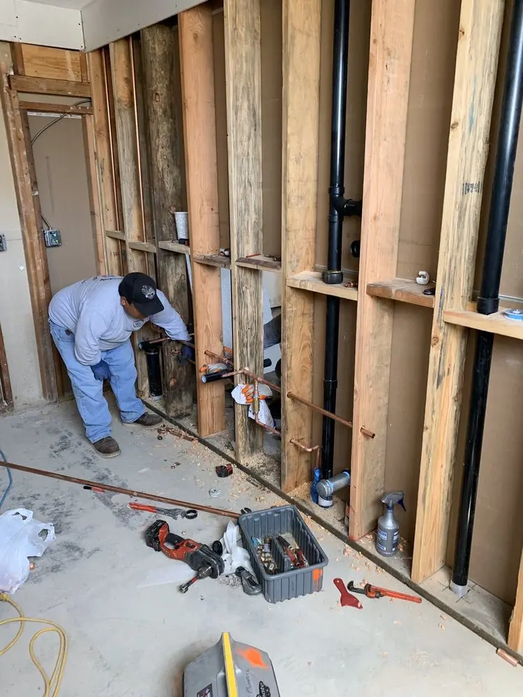 Commercial rough-in plumbing for Water Heater Replacement in Seymour Knolls